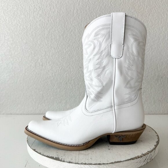 Lane Smokeshow Girls White Cowboy Boots Size 3 Western Cowgirl Kids Childrens - Picture 5 of 12